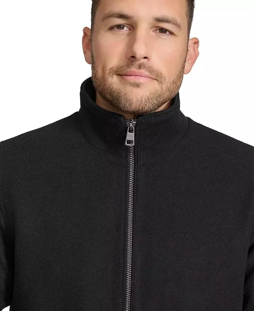 Calvin Klein Men's Wool Bomber Jacket With Knit Trim 5
