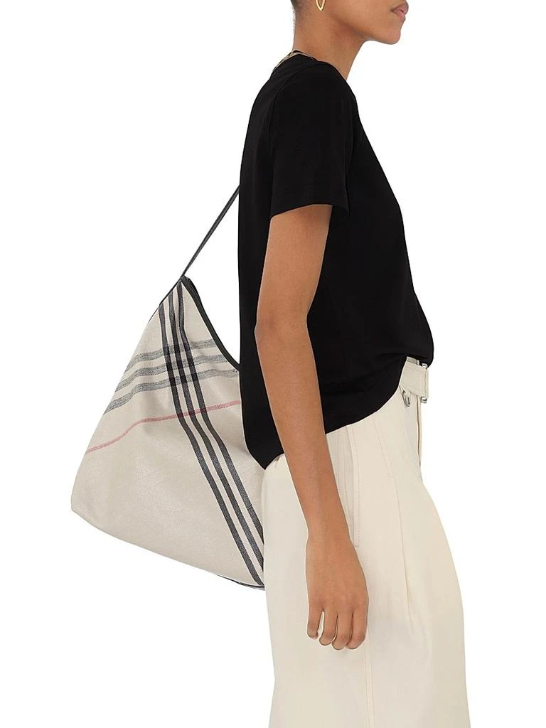 Burberry Check-Trimmed Cotton T-Shirt 4