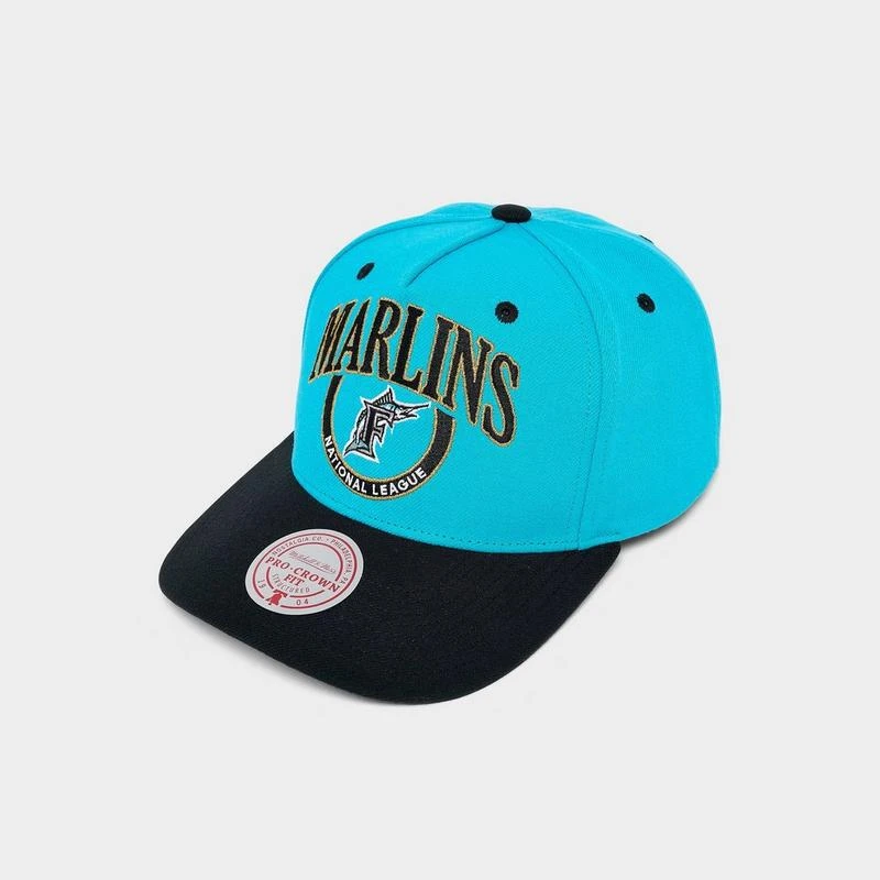 Mitchell & Ness Mitchell & Ness Florida Marlins MLB Pro Crown Snapback Hat 2