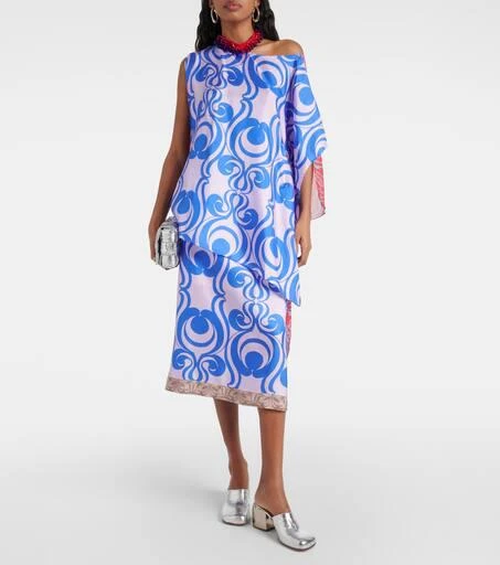 Dries Van Noten Embellished printed silk-blend blouse 2