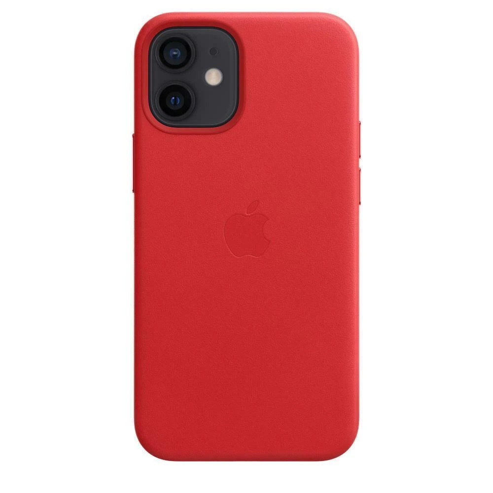 Apple MHK73FE/A Genuine  iPhone 12 Mini Leather Case Scarlet 3