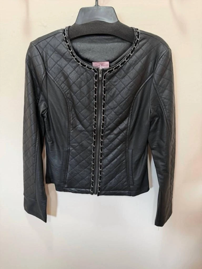 ROMEO 
JULIET COUTURE Romeo 
Juliet Couture - Women
s Faux Leather Quilted Jacket