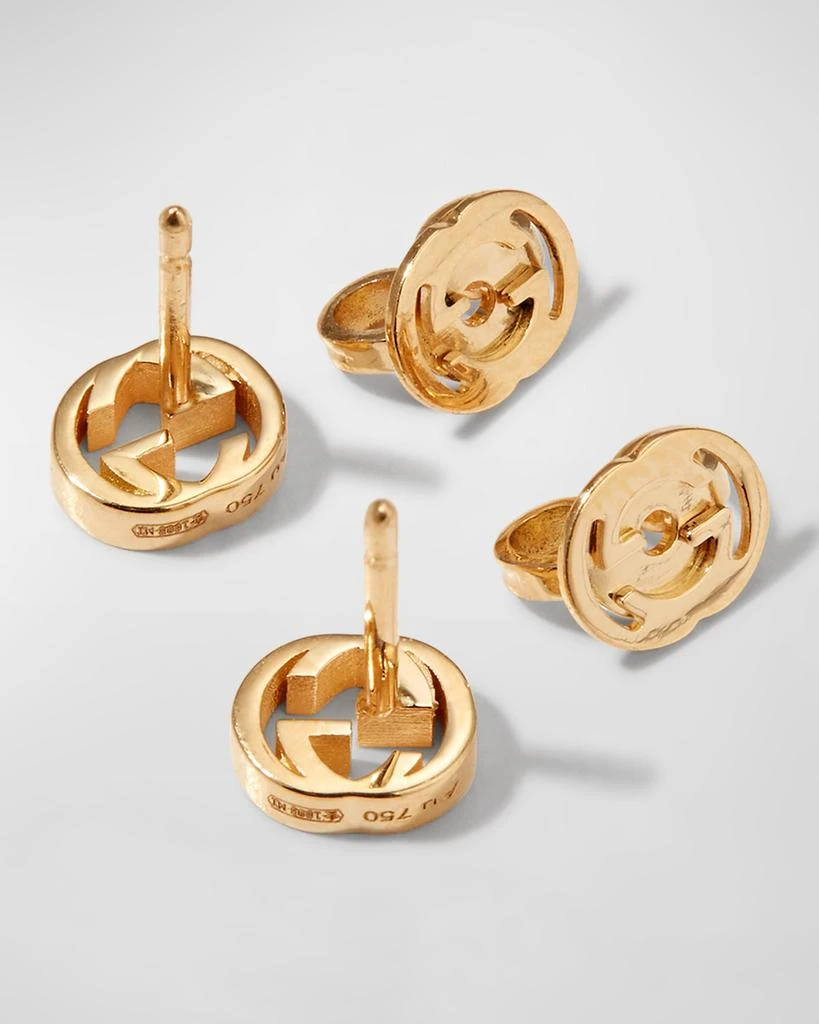 Gucci Interlocking-G Stud Earrings in Yellow Gold 4