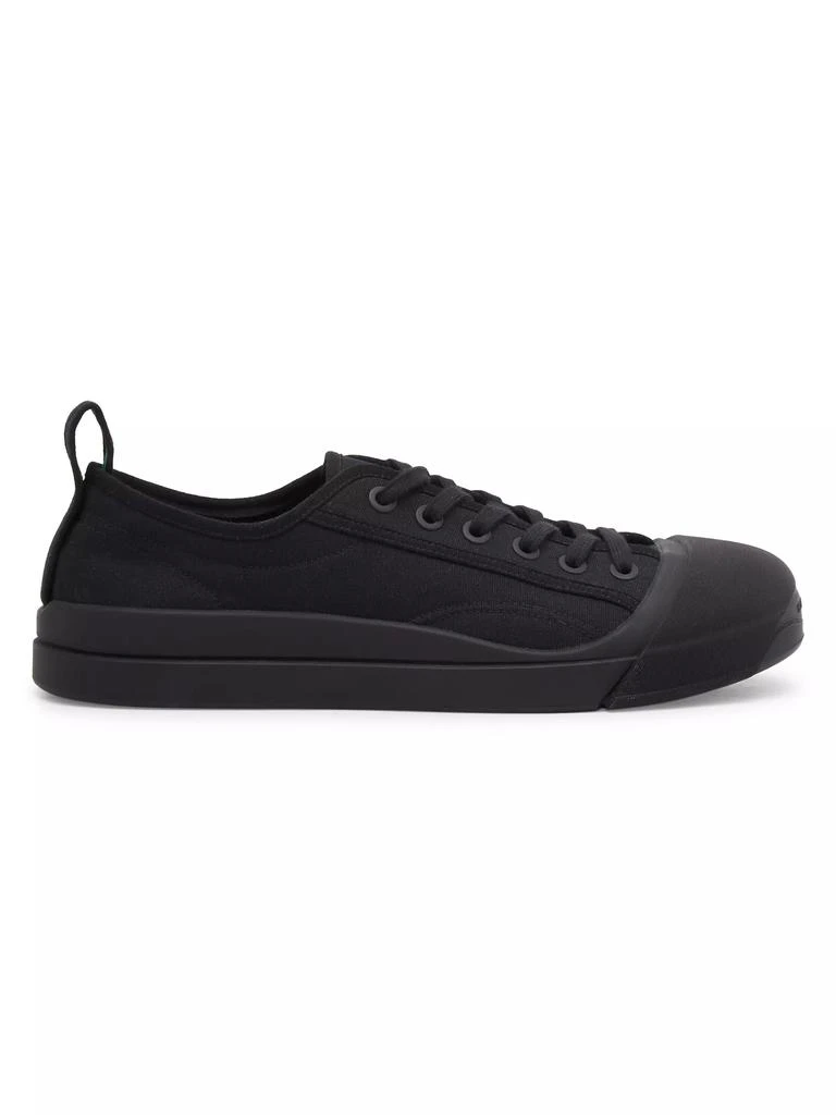 Bottega Veneta Vulcan Canvas Lace-Up Low-Top Sneakers 1