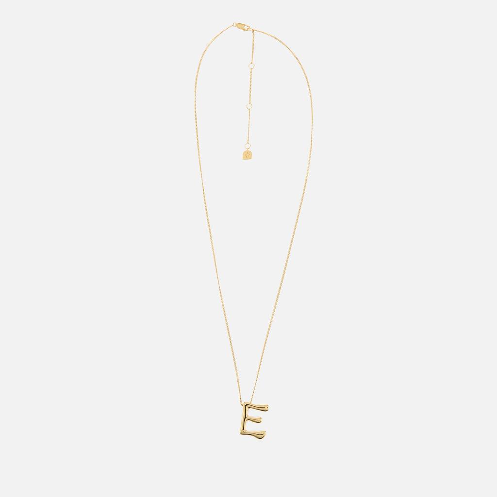 ASTRID & MIYU Astrid & Miyu Initial Bold 18K Gold-Plated Necklace