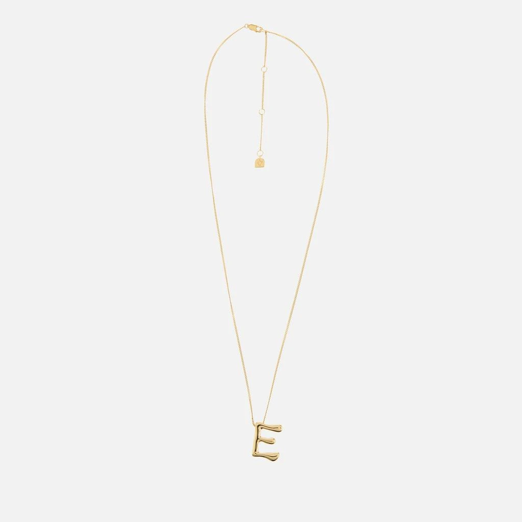 ASTRID & MIYU Astrid & Miyu Initial Bold 18K Gold-Plated Necklace 1