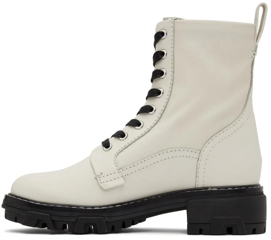 Rag & Bone White Shiloh Ankle Boots 3