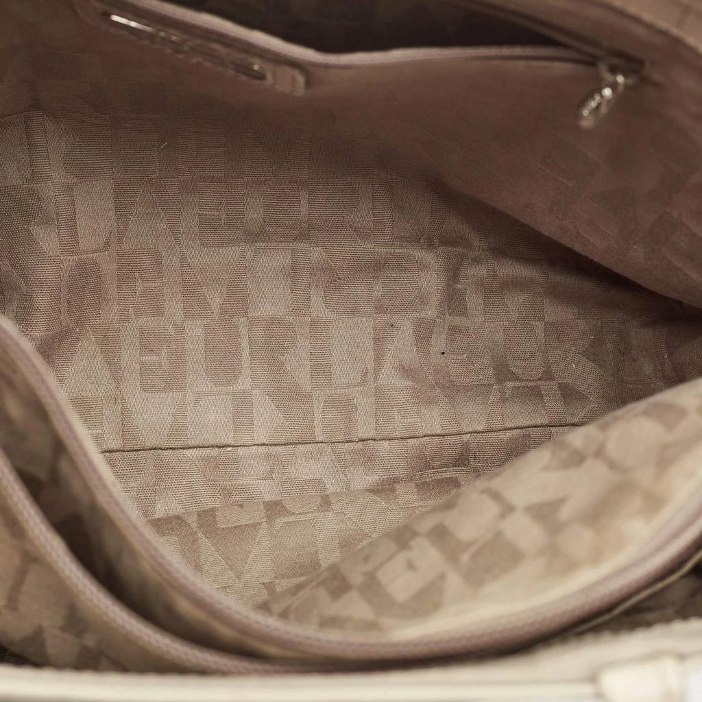 Furla Furla Light Beige Croc Embossed Leather Practica Tote 8