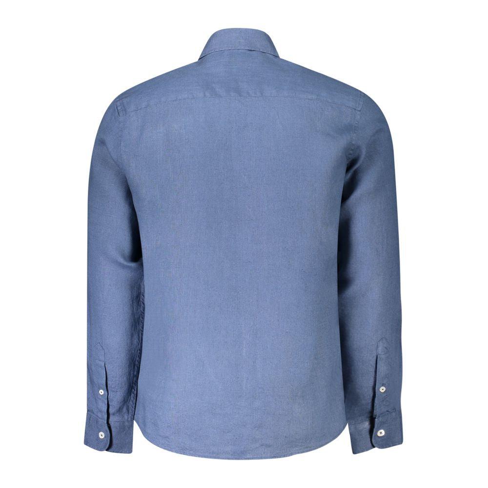 NORTH SAILS North Sails Blue Linen Shirt