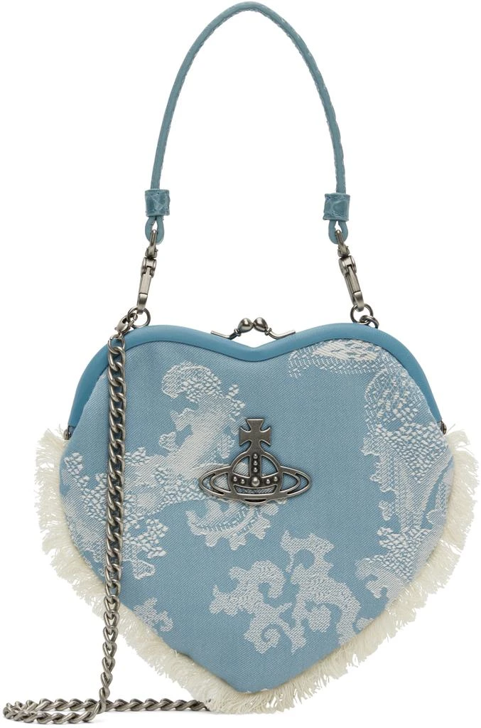 Vivienne Westwood Blue Belle Heart Frame Top Handle Bag 1