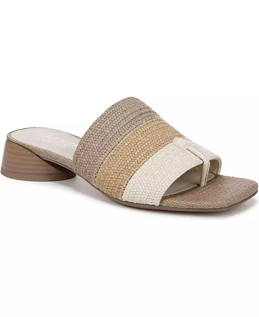 Franco Sarto Women's Loran Stacked Heel Slide Dress Sandals 1