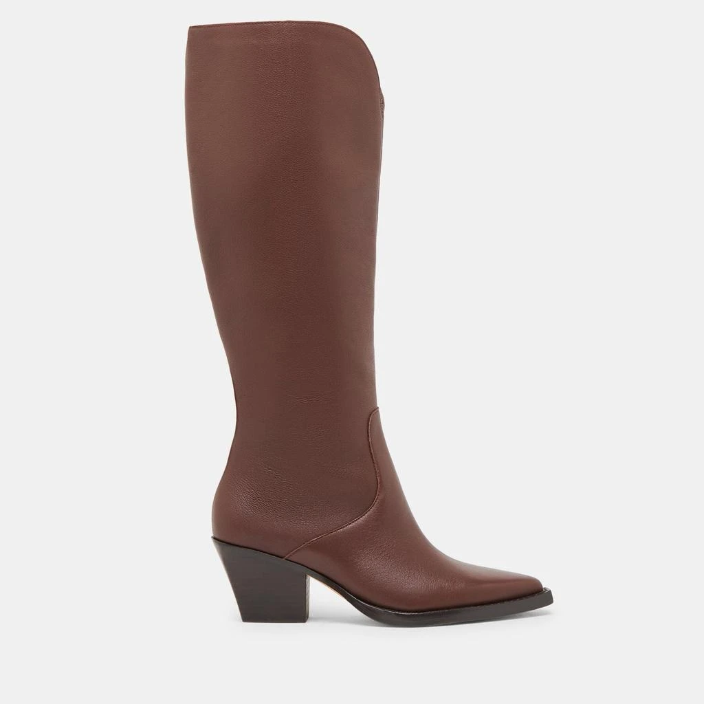 Dolce Vita Raj Extra Wide Calf Boots Chocolate Leather 1