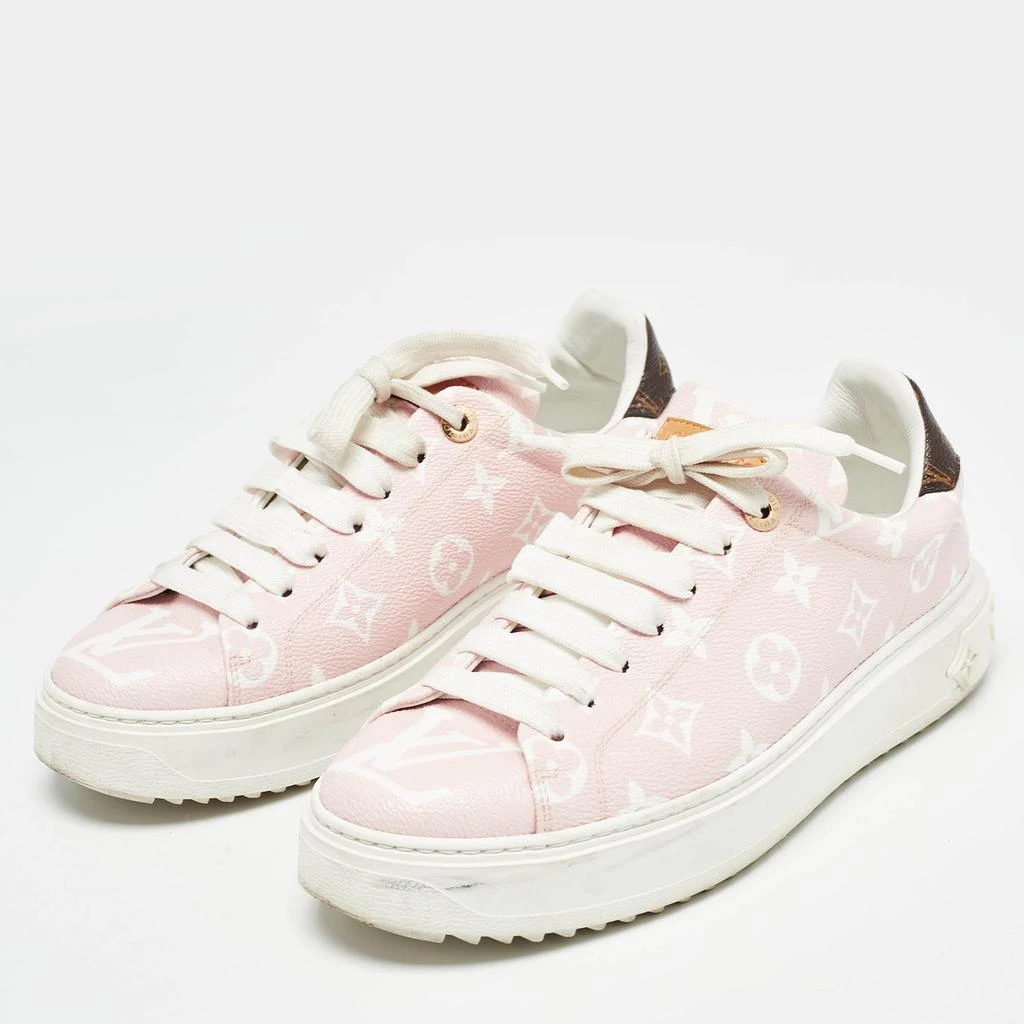Louis Vuitton Louis Vuitton Pink Monogram Giant Canvas Time Out Sneakers Size 38.5 2