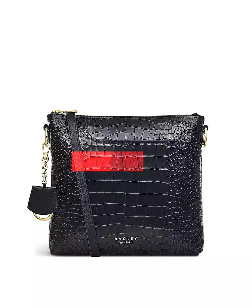 Radley Women's Pockets 2.0 Faux Croc Small Zip Top Crossbody 4