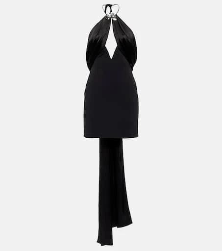David Koma Embellished halter-neck minidress 1
