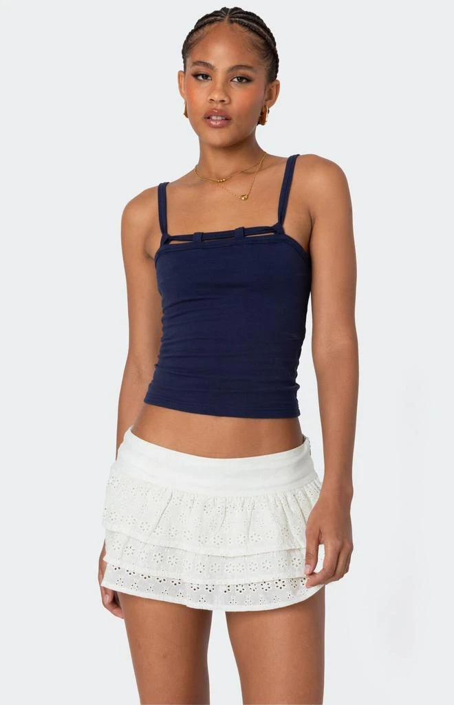 Edikted Looped Neckline Tank Top 1