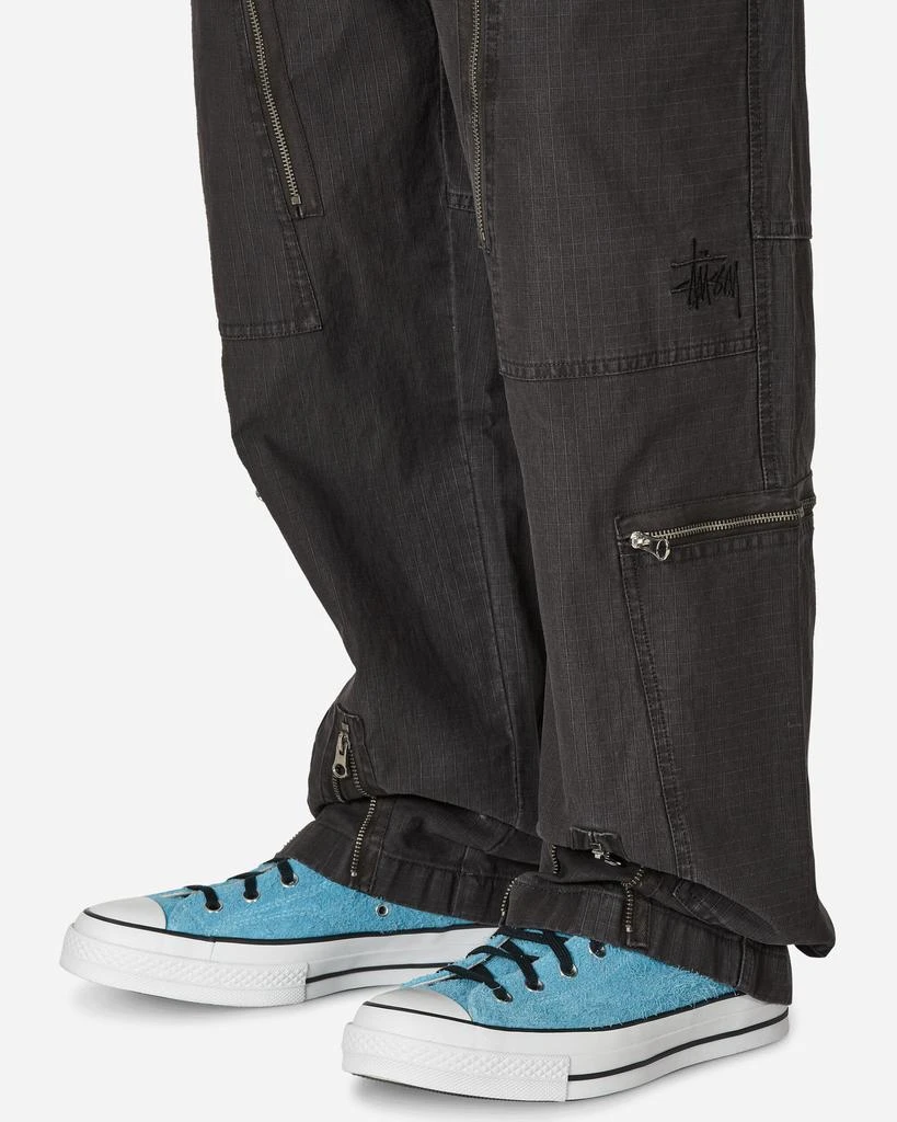 STUSSY Flight Nyco Ripstop Pigment Dyed Pants Black 5