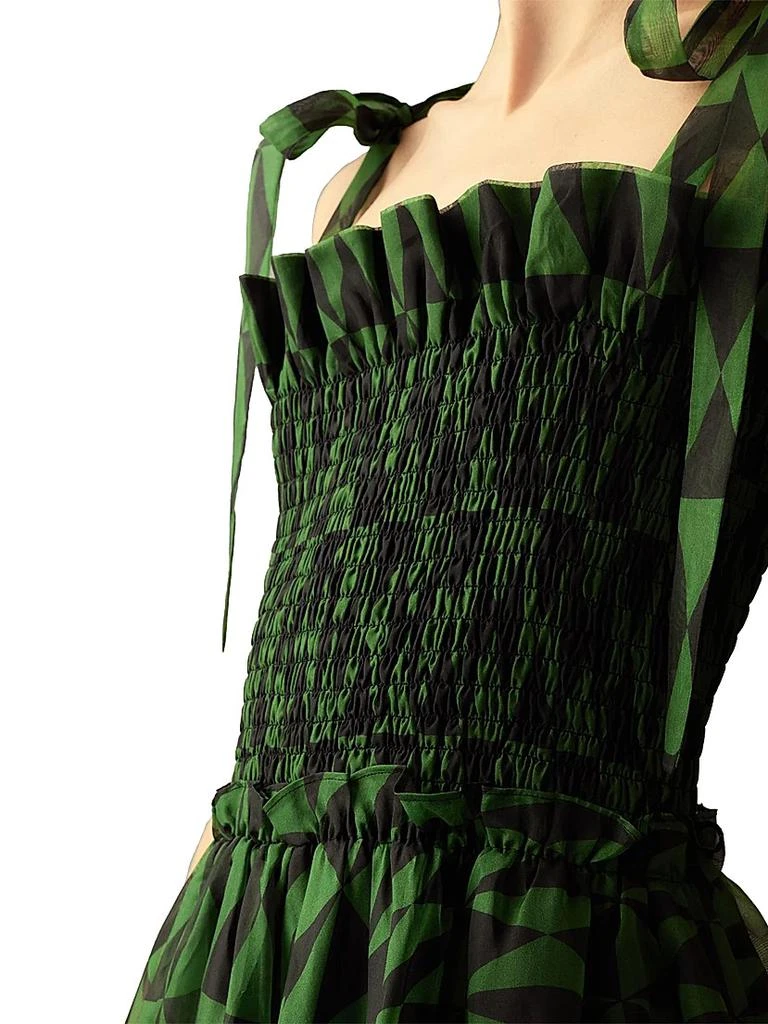 Cynthia Rowley | Evergreen Organza Dress | XS | Black
