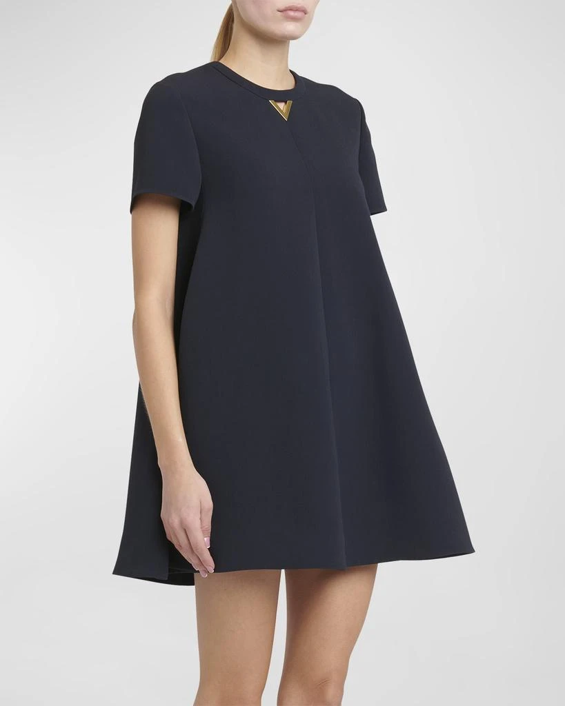 Valentino V-Logo Short-Sleeve Mini Shift Dress 7