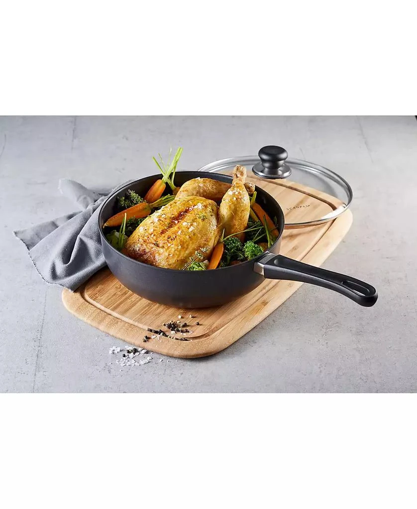 Scanpan Classic 4 qt, 3.7 L, 10.25", 26cm Nonstick Deep Saute Pan with Lid, Black 4