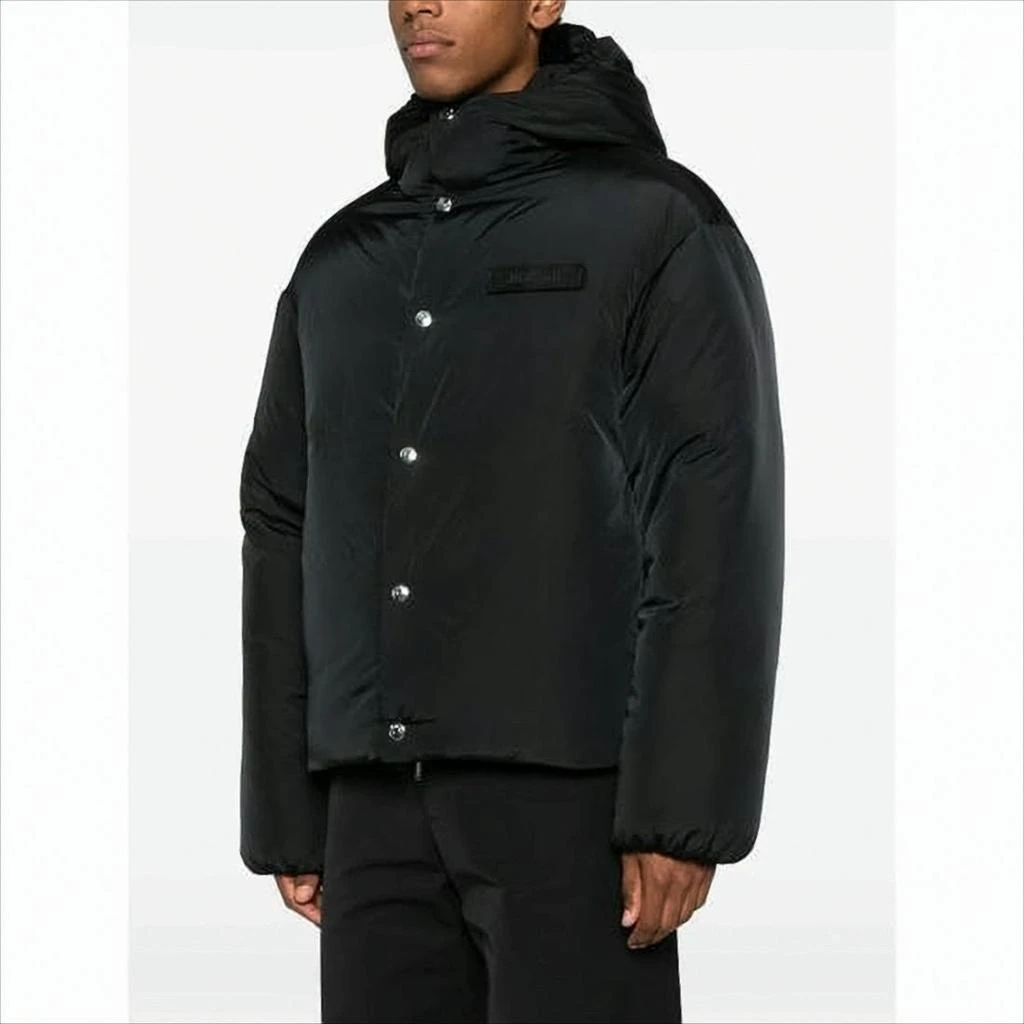 Jacquemus Boxy Black Padded Jacket with High Collar 2