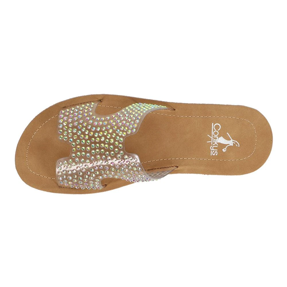 Corkys Bogalusa Clear Slide Sandals 4