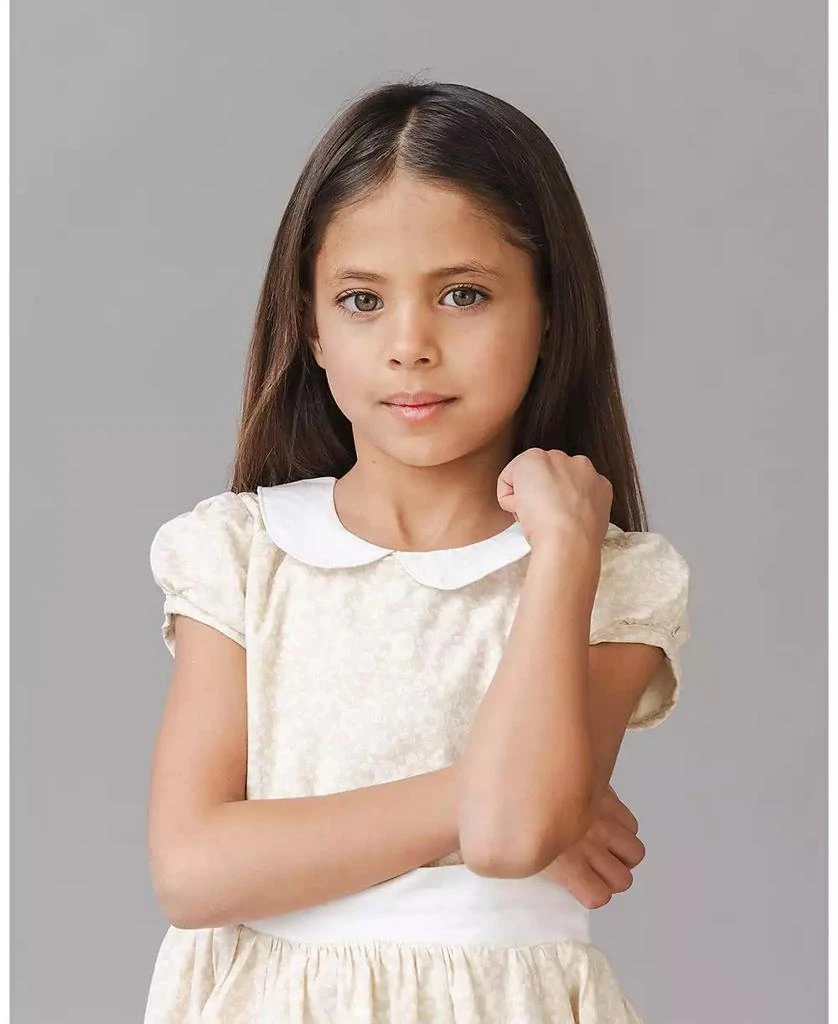 Hope 
Henry Toddler Girls Short Sleeve Linen Dress with Peter Pan Collar 2