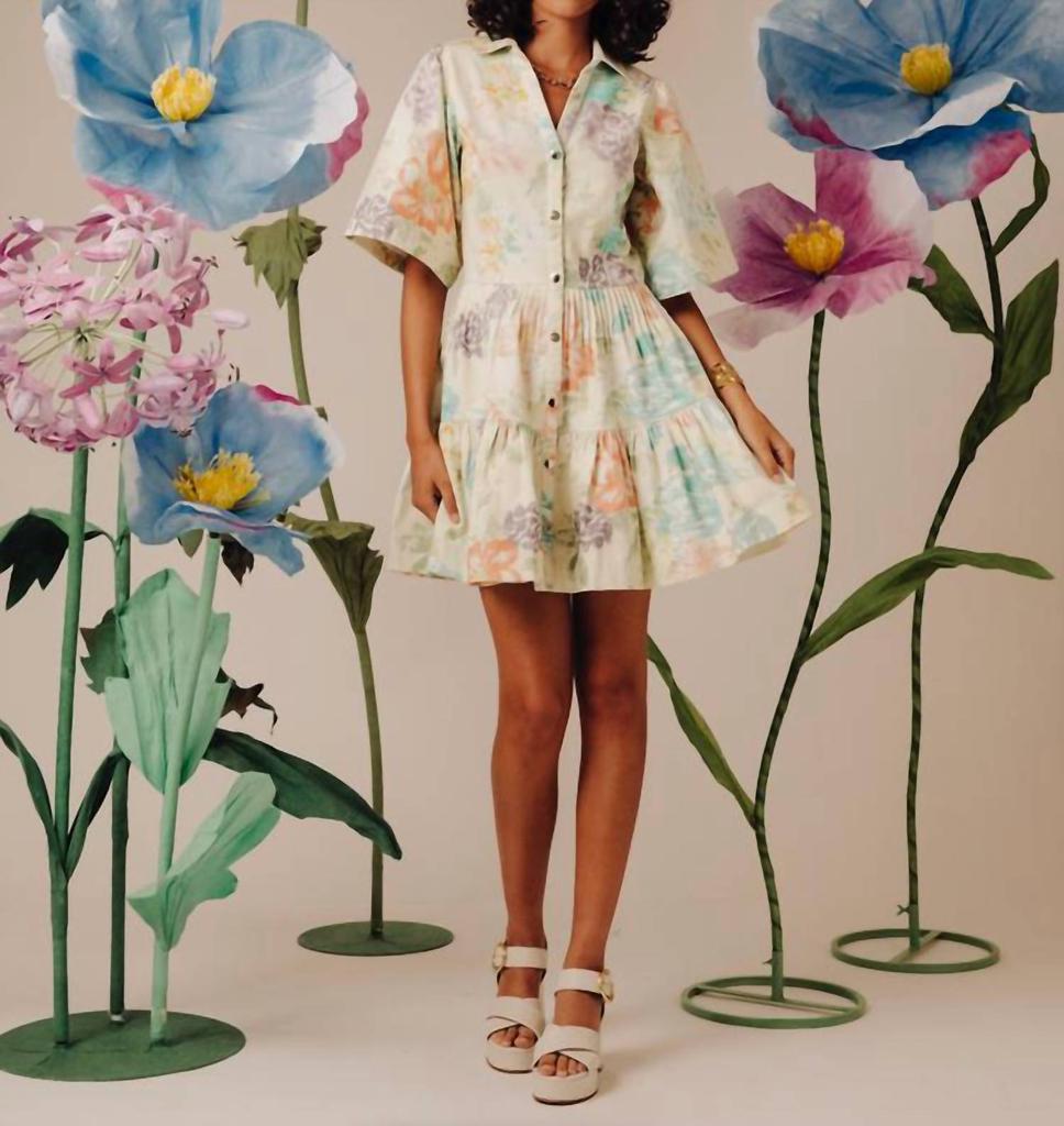Love The Label Love The Label - Eltham Floral Denim Dress