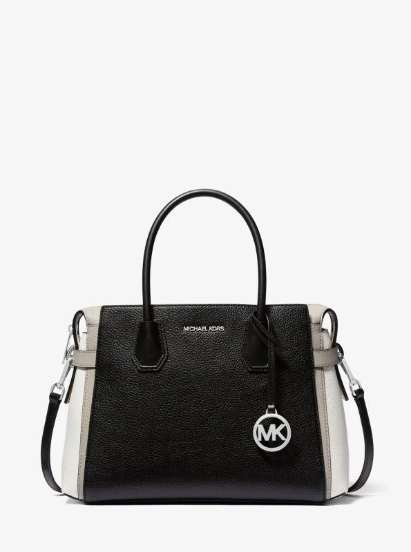 Michael Kors Mercer Medium Color-Block Belted Satchel 1