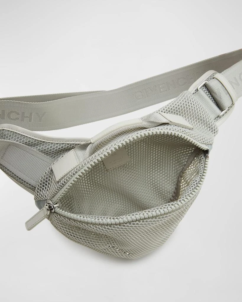 Givenchy Men's G-Zip Small Mesh Triangle Belt Bag 3