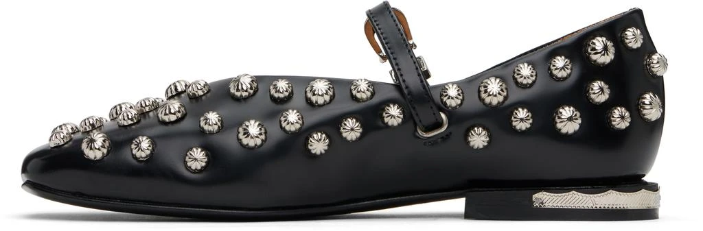 Toga Pulla Black Polido Ballerina Flats 3