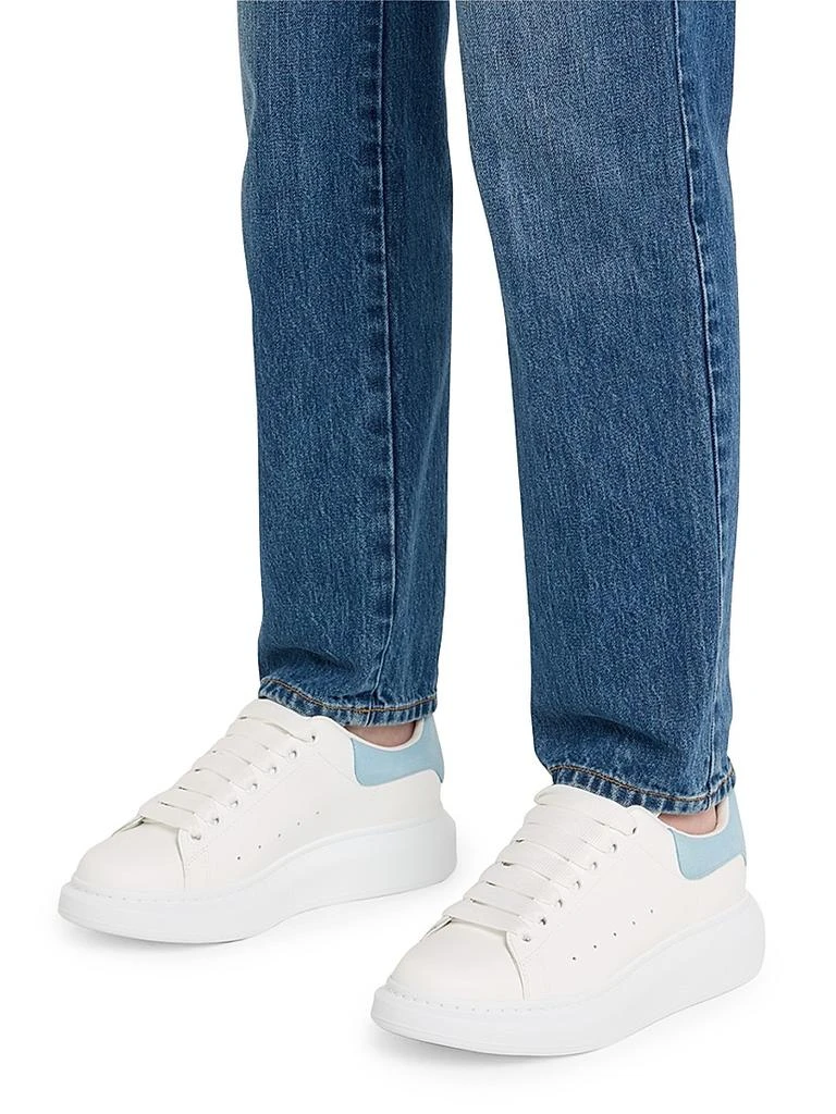 Alexander McQueen Women's Oversized Embossed Logo Colorblocked Suede Sneakers 2