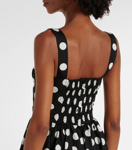 Dolce & Gabbana Polka-dot cotton poplin corset dress 6