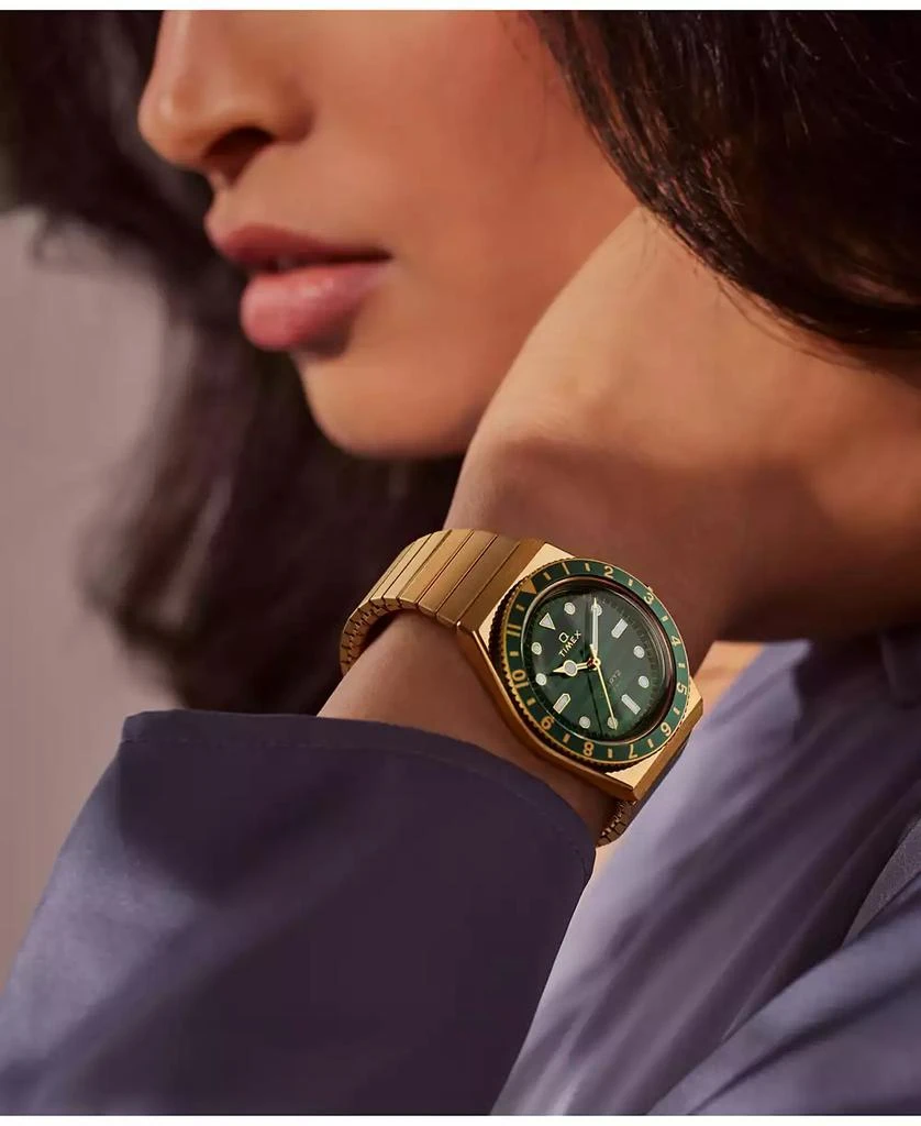 Timex Women's Analog Gold-Tone Stainless Steel Watch, 36mm 8