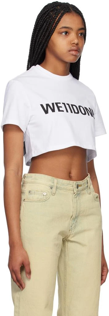 We11done White Cropped T-Shirt 2