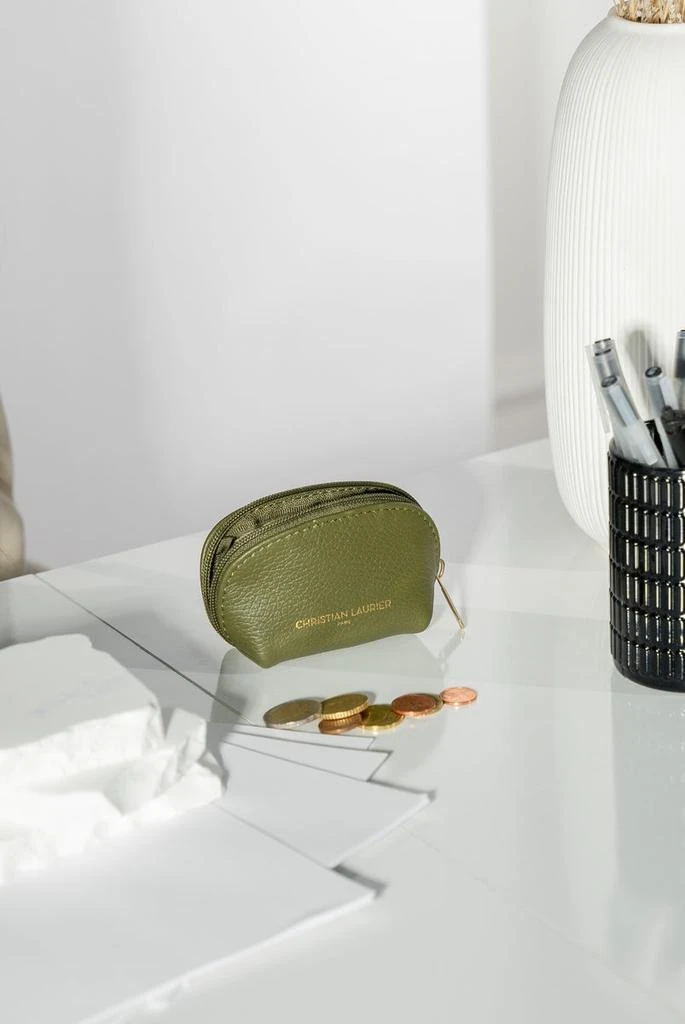 Christian Laurier Porte-Monnaie Nika Croco - Vert Olive 2