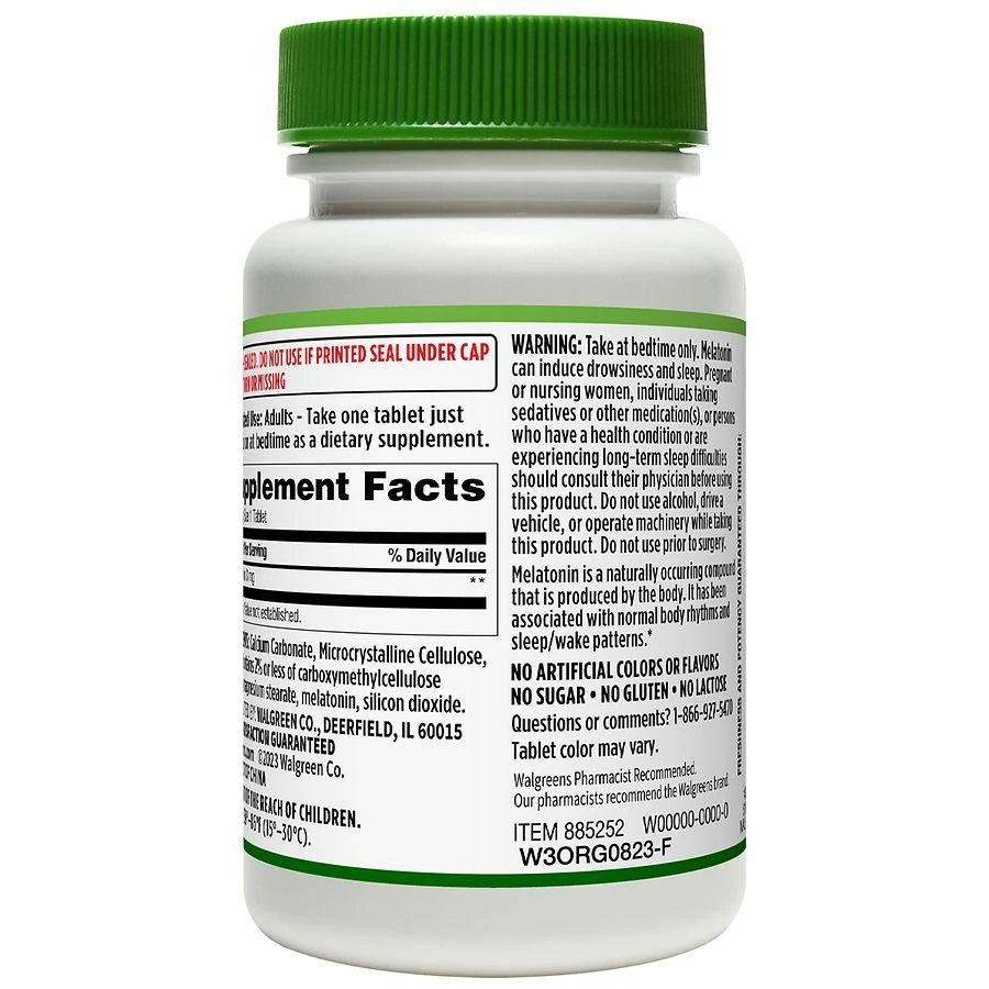 Walgreens Melatonin 3mg Tablets 2