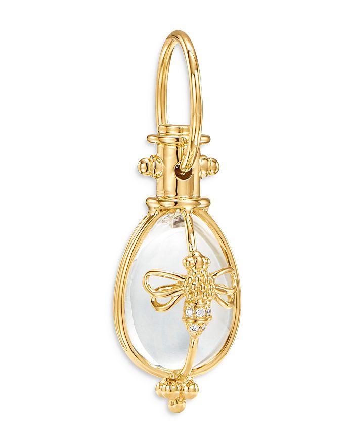 Temple St. Clair 18K Yellow Gold Classic Bee Crystal 
Diamond Amulet