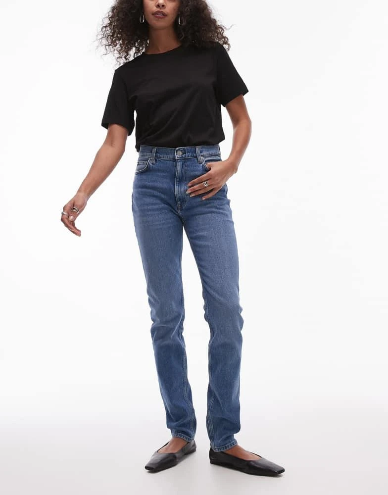 ARKET ARKET Azalea high rise stretch skinny leg jeans in mid wash blue 1