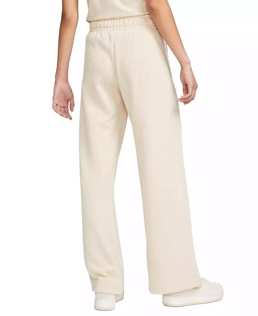 NIKE Women's Sportswear Club Fleece Mid-Rise Wide-Leg Sweatpants 2