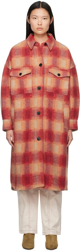 Isabel Marant Orange Fontizi Coat 1