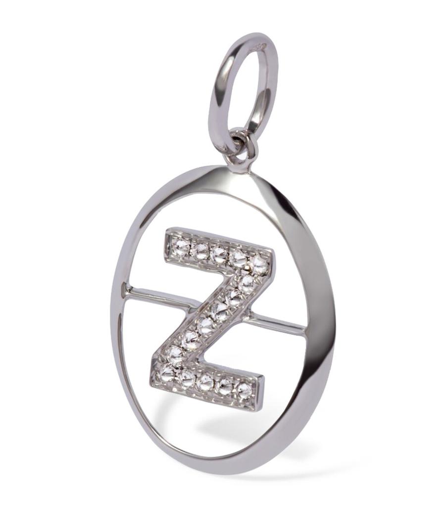 Annoushka White Gold and Diamond Initial Z Pendant