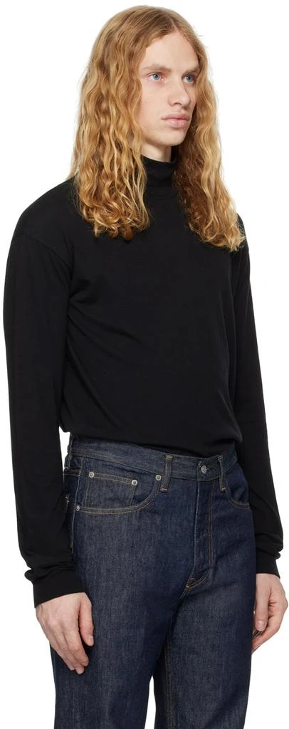 AURALEE Black Seamless Turtleneck 2