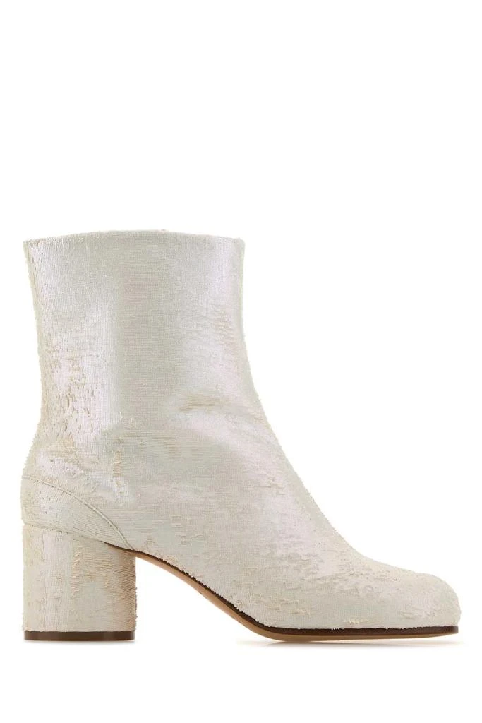 MAISON MARGIELA WHITE LEATHER TABI ANKLE BOOTS 1