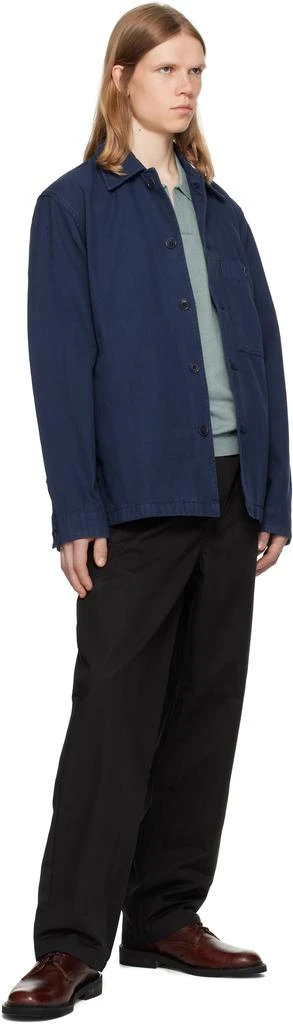 Norse Projects Navy 'Norse Standard' Twill Overshirt 4