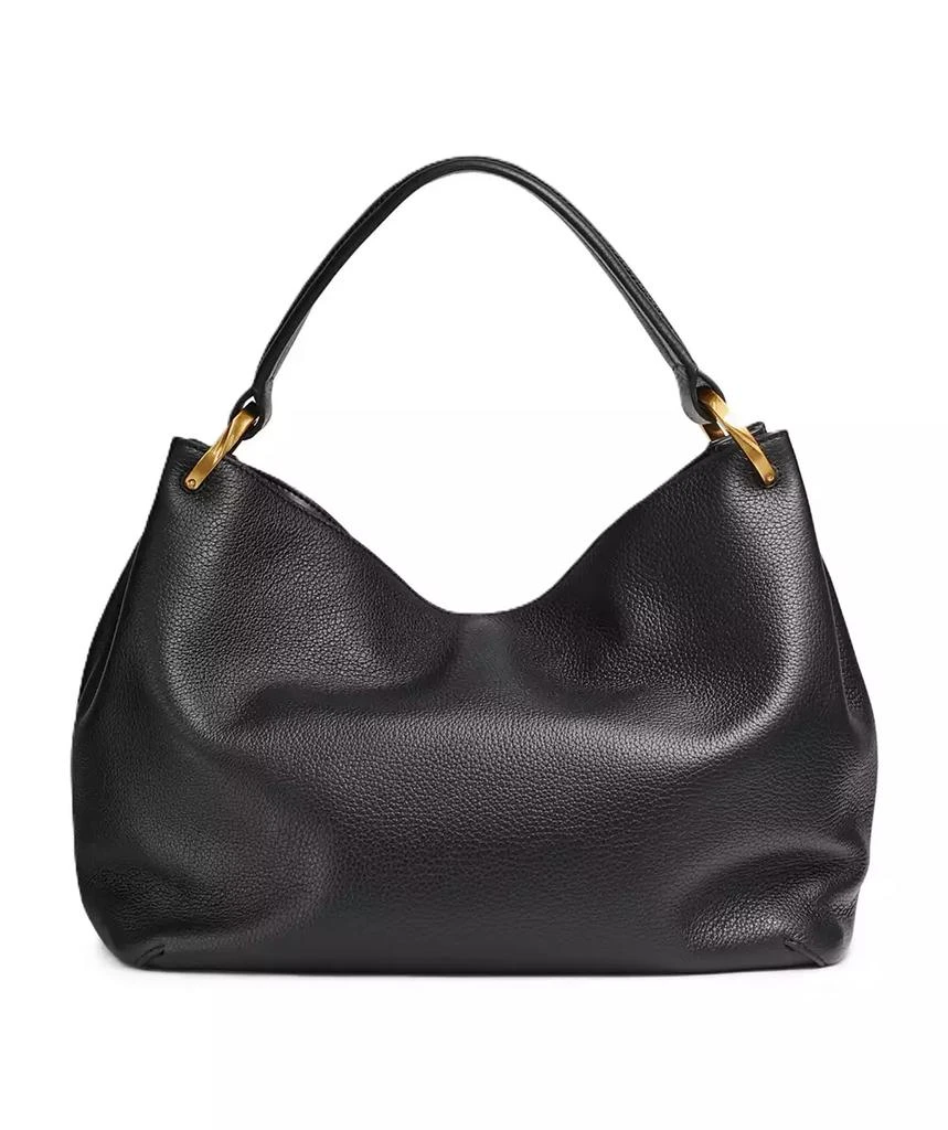 Donna Karan Glenwood Leather Shoulder with Tassel Detail 2