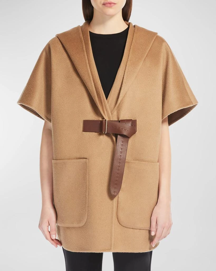 Max Mara Dorico Belted Cashmere Cape 2