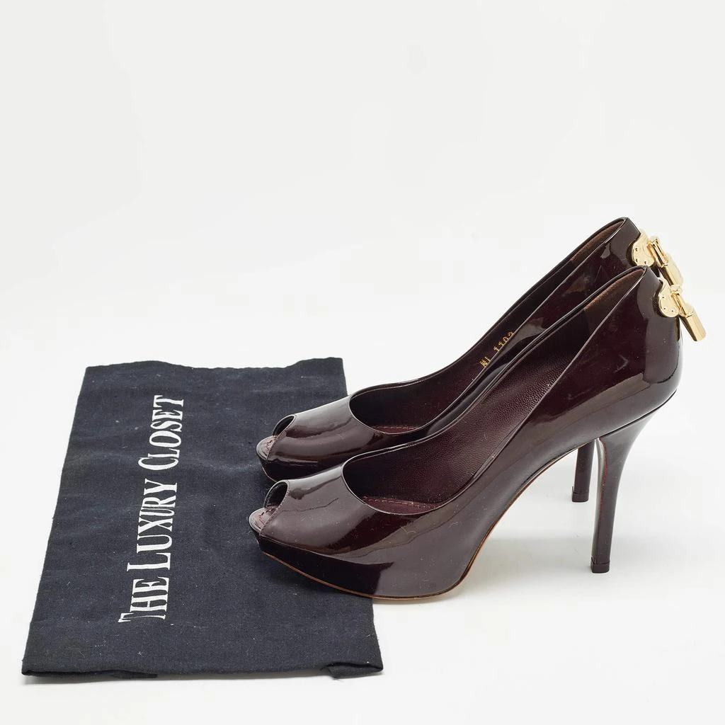 Louis Vuitton Louis Vuitton Burgundy Patent Oh Really! Pumps Size 36 9