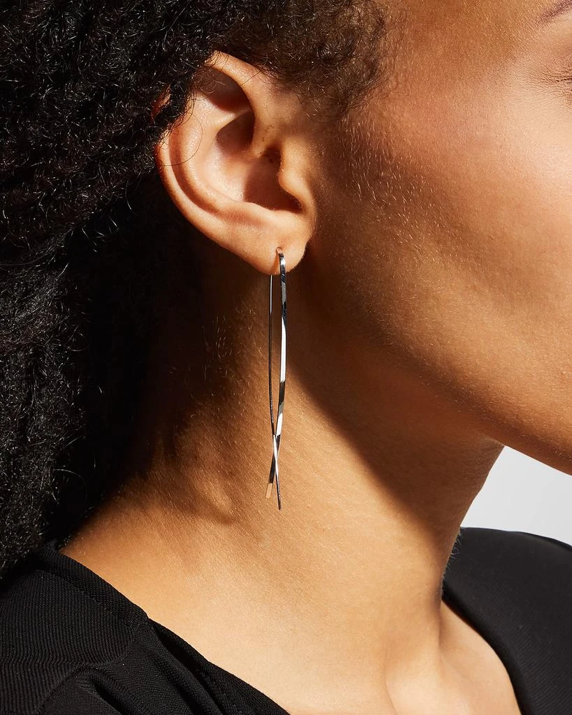 LANA 14k Elite Narrow Upside Down Hoop Earrings 5