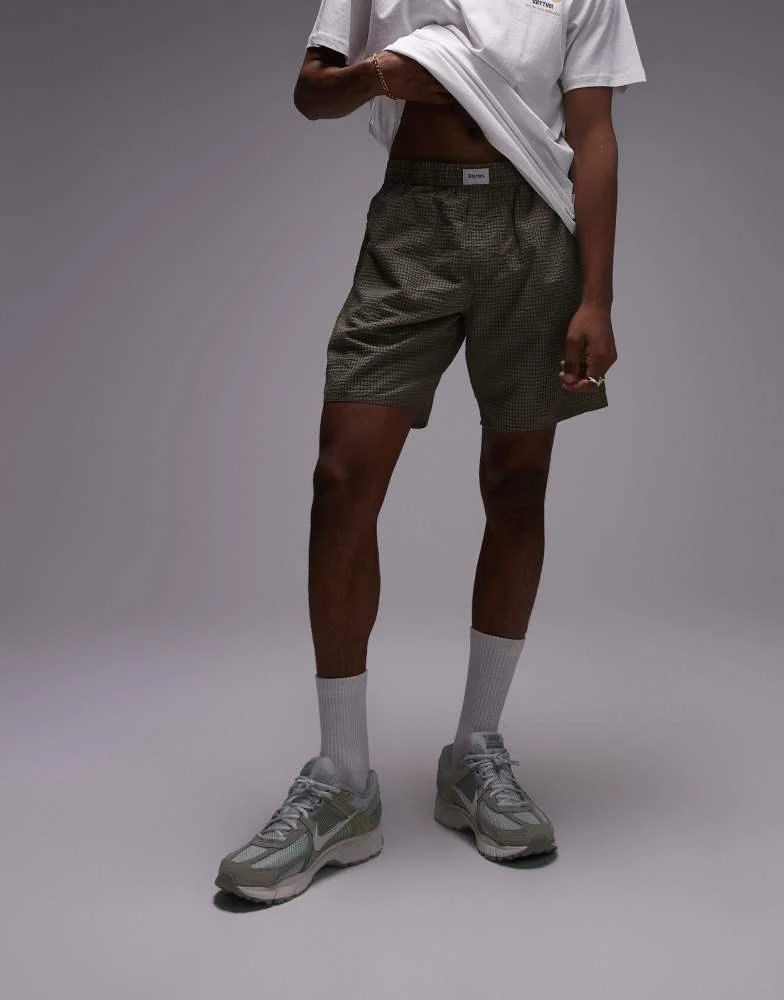 Rhythm Rhythm parker boxer jam short in green 1